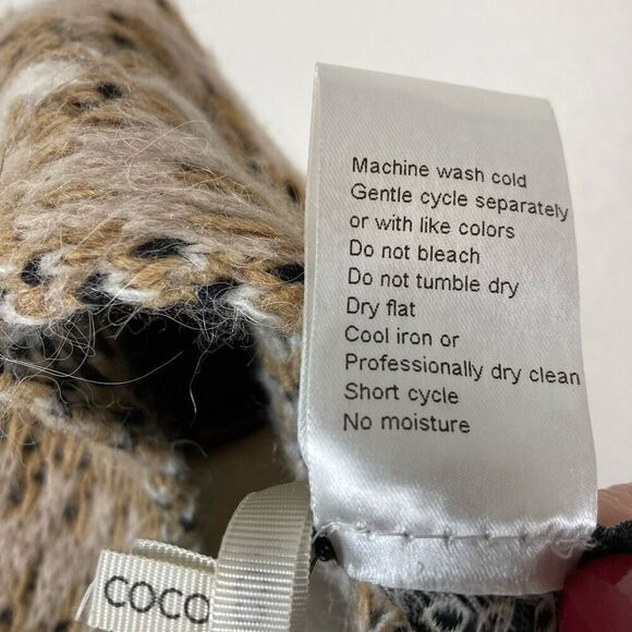 Cocogio Granny Square crochet alpacablend BoHo poncho wrap cardigan OS Italy NEW - Picture 7 of 7